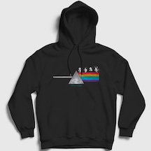 Presmono Unisex Band V2 Pink Floyd Kapüşonlu Sweatshirt Siyah