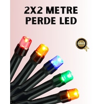 8 Modlu Zaman Ayarlı Led Perde Işık Bahçe Ve Balkon Dekorasyonu - Lisinya Mavi