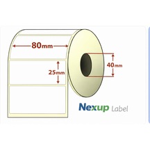 80x25 Mm Termal Etiket, Barkod/adres/kargo Termal Etiketleri, Ve Diğer Yazıcılarla Uyumlu