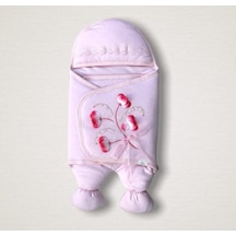 Bebek Kundağı Unisex Bebek Dış Kundak Battaniyesi Uyku Tulumu Hastane Çıkışı Kundak Battaniye Pembe