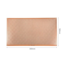 Delikli Plaket Bakır Tek Yüzlü 180x300 Mm Pertinaks