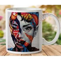 Yüz Iki Tarafı Baskılı Kupa Bardak Çok Renkli