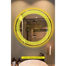 Şık Dekoratif Duvar Aynası / Banyo & Yatak Odası / Günışığı / 70 Cm Led Diğer