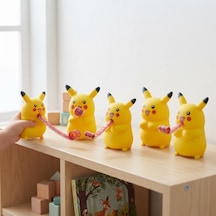 Düdüklü Pikaçu Tasarımlı Squishy - 12'li Paket - Sesli Oyuncak Çok Renkli