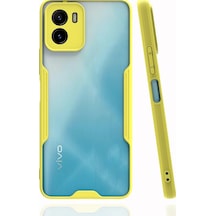 Newface Vivo Y15s Kılıf Platin Silikon - Sarı