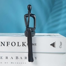Sume İskandinav Tarz Dekoratif 1 Adet Tekli Soyut Düşünen Heykel Biblo Ev Dekorasyon Raf Dekoru Oturma Odası Aksesu Diğer