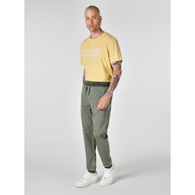 Colins Orta Bel Dar Kesim Düz Paça Yeşil Erkek Pantolon 001