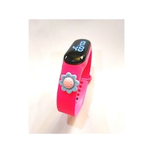 Dijital Dokunmatik Led Ekran Su Geçirmez Figürlü Çocuk Kol Saati Pembe1 - 624169648