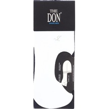 The Don Beyaz Renk Pamuk Çetik Erkek Çorap Beyaz