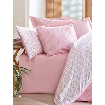 Cotton Box Minimal Çift Kişilik Lastikli Çarşaflı Nevresim Takımı Best Pembe