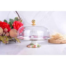 Miss Betty Rose Deluxe Emaye Ayaklı Kek Fanusu