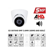 EZCOOL EZ-5075HD 5MP 3.6MM 18SMD AHD SESLİ DOME