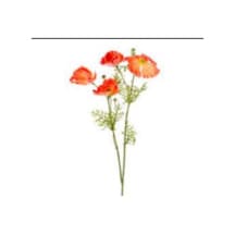 Yapay Çiçek Gelincik Turuncu 70 Cm Çok Renkli