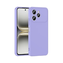 Tecno Spark 40 Kılıf Yumuşak Silikon Kamera Korumalı Lansman Celikaksesuar Lila