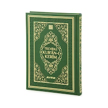 Tecvidli Kuranı Kerim - Termo Deri - Orta Boy - Yeşil Renkli - Ayfa Yayınevi - Bilgisayar Hatlı