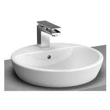 VitrA Metropole 5941B003-0001 Tezgah Üstü Yuvarlak Çanak Lavabo, 45cm,Beyaz