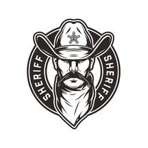 Sheriff Cowboy Kovboy Sticker 01887