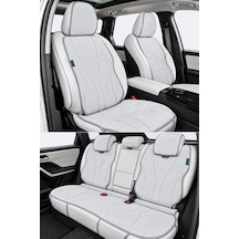 Bod Citroen C5 Aircross Oto Koltuk Koruyucu Kılıf 2026-sonrası Latmos Serisi Gri