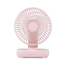 Unimarket D606 4w Usb Şarjlı Masaüstü Fan Pembe