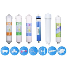 Su Arıtma Cihazı Membranlı İnline 5'li Filtre Set Ve Kit