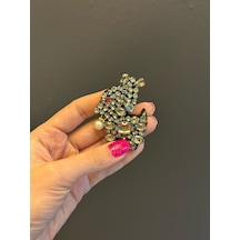 Zirkon Taşlı Köpek Arma Dikiş Aksesuarı 6x4 Cm