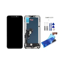 Tkgz Apple Uyumlu iPhone Xs Lcd Ekran Dokunmatik -a- Kalite Jk Marka + Tamir Seti + Toz Bantı