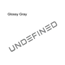 Dört Boyutlu Tanımlanmamış Araba Çıkartma Stil Gövde Penceresi Ön Cam Tampon Glossy Gray 45.7x4.6cm 1 Piece Set