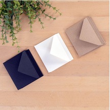 Bimotif Minik Zarf Seti, 7x9 Cm 15 Adet Kraft-krem-siyah