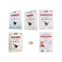Limit Tyt Türkçe Tarih Coğrafya Felsefe Ve Paragraf Soru Bankası 5li Set + Telefon Standı