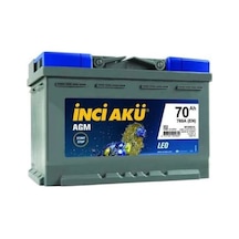İNCİ AKÜ 70 AH.AGM (START-STOP)