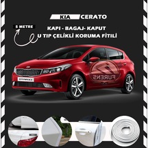 Kia Cerato Oto Araç Kapı Koruma Fitili 5 Metre Parlak Beyaz Renk