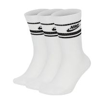 Nike U Nk Crew Nsw Essentıal Stripe Unisex Beyaz Çorap