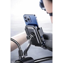 Xy-089 Motosiklet &amp Bisiklet Ayna Baglantılı Telefon Tutucu Çok Renkli