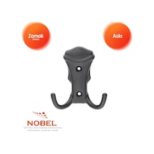 Kobra Askı, Metal Vestiyer Askısı, 26 Gr, Dolap Ve Duvar Askılığı, Matsi Yah Vidalı