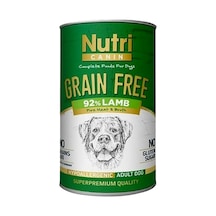 Nutri Canin Tahılsız %92 Kuzu Etli Konserve Yetişkin Köpek Maması 400 G