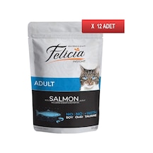 Felicia Somonlu Tahılsız Pouch Konserve Yetişkin Kedi Maması 12 x 85 G