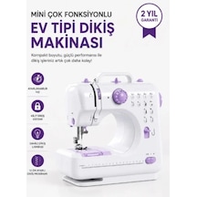 Ers Kompakt Çok Fonksiyonlu Dikiş Makinesi 12 Desenli Ayarlanabilir Hızlı Ayak Pedallı