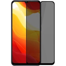 Mi 10 Lite 3d Full Privacy Gizlilik Tempered Cam Ekran Koruyucu- 1903 - Renk: Siyah