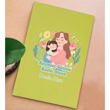Bk Gift Kişiye Özel İsimli Dtf Anneler Günü Tasarımlı Sarı Sert Kapaklı Defter-4, Anneye Hediye Kobitmeyencom30656 Bk Gift