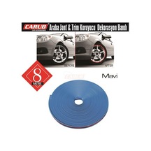 Carub Araba Jant Fitili Lastik Jant Trim Bandı 8 Metre Mavi