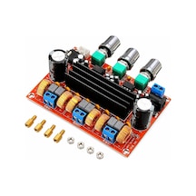 Tpa3116d2 3 Kanal 2.1 Kanal 2 50w + 100w Dijital Stereo Amfi Kartı Dc 12-24v Bas, Tiz Ve Ses Kontrolü