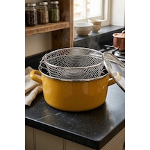 Prestige Emaye Fritöz Tenceresi 22 Cm 3,5 Litre Sarı Renkli