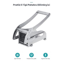 El Tipi Patates Dilimleyici - Pratik Çok Renkli