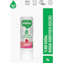 Siveno %100 Doğal Dudak Koruyucu Çilek Bitkisel Lip Balm Dudak Kremi Nemlendirici Parlatıcı Onarıcı 6 G