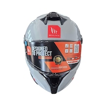 Mt Targo S Solid A12 Parlak Kapalı Kask Gri