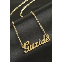 Ilkeshop Güzide İsimli Kolye -sarı altın