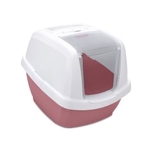 Imac Maddy Junıor Kapalı Kedi Tuvaleti Pembe/beyaz 57x43x41cm N106