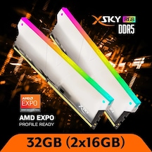 V-color Manta Xsky Rgb 32gb 2x16gb Ddr5 6400mt/s Cl32 1.4v, Amd Expo Uyumlu, Sk Hynix Ic, Bey
