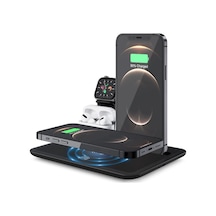 Ally 4 In1 15W Kablosuz Hızlı Şarj Standı iphone Uyumlu+Iwatch+Airpods (305122747)