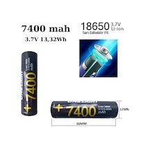 18650 Pil 7400 Mah 3,7v 13,32 Wh Şarjlı Lion Pil Kaliteli Matkap Fener Radyo Kalem Pil Değildir 18650 Pil 7400 Mah 3,7v 13,32 Wh Şarjlı Lion Pil Kaliteli Matkap Fener Radyo Kalem Pil Değildir